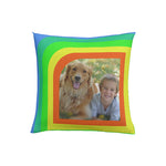 Rainbow Box Throw Pillow Case 16 x 16, 1 Pair